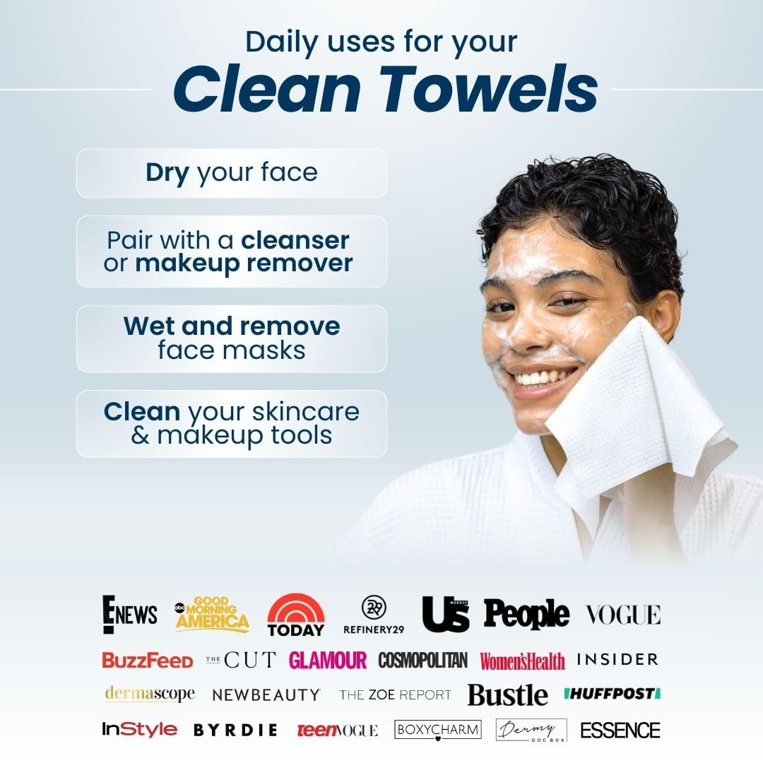 Clean Skin XL Towels with Bamboo Box