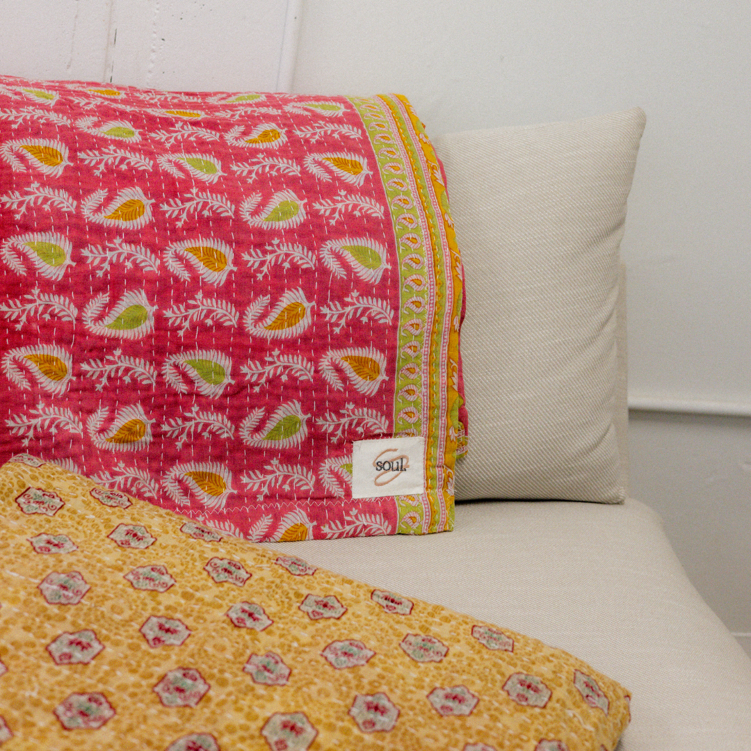 Handmade Kantha Quilts