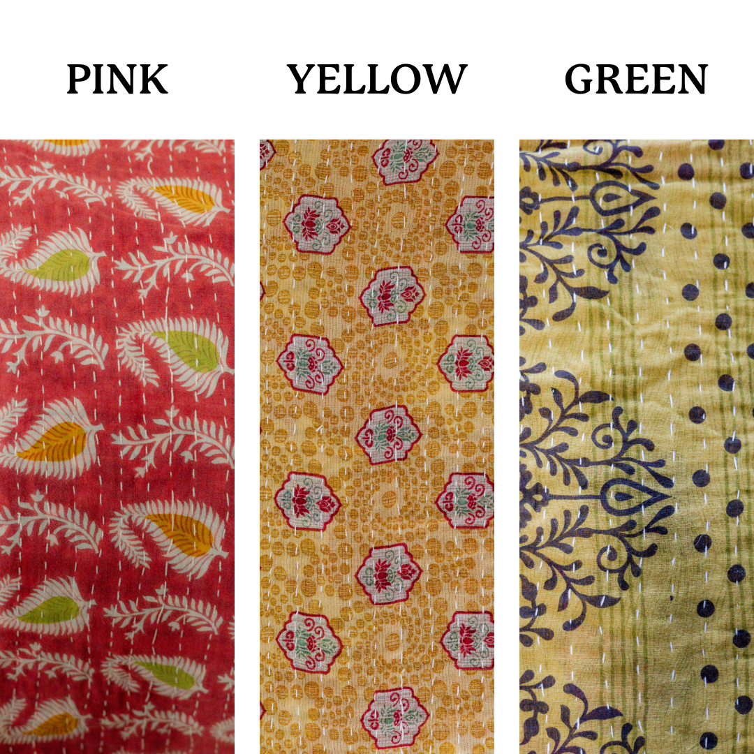 Handmade Kantha Quilts